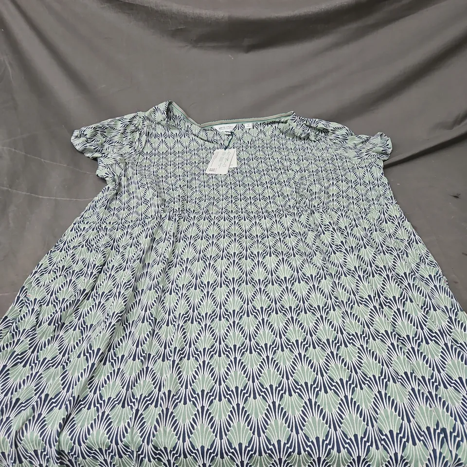 WHITE STUFF TALLIE JERSEY DRESS IN LIGHT GREEN SIZE 24R