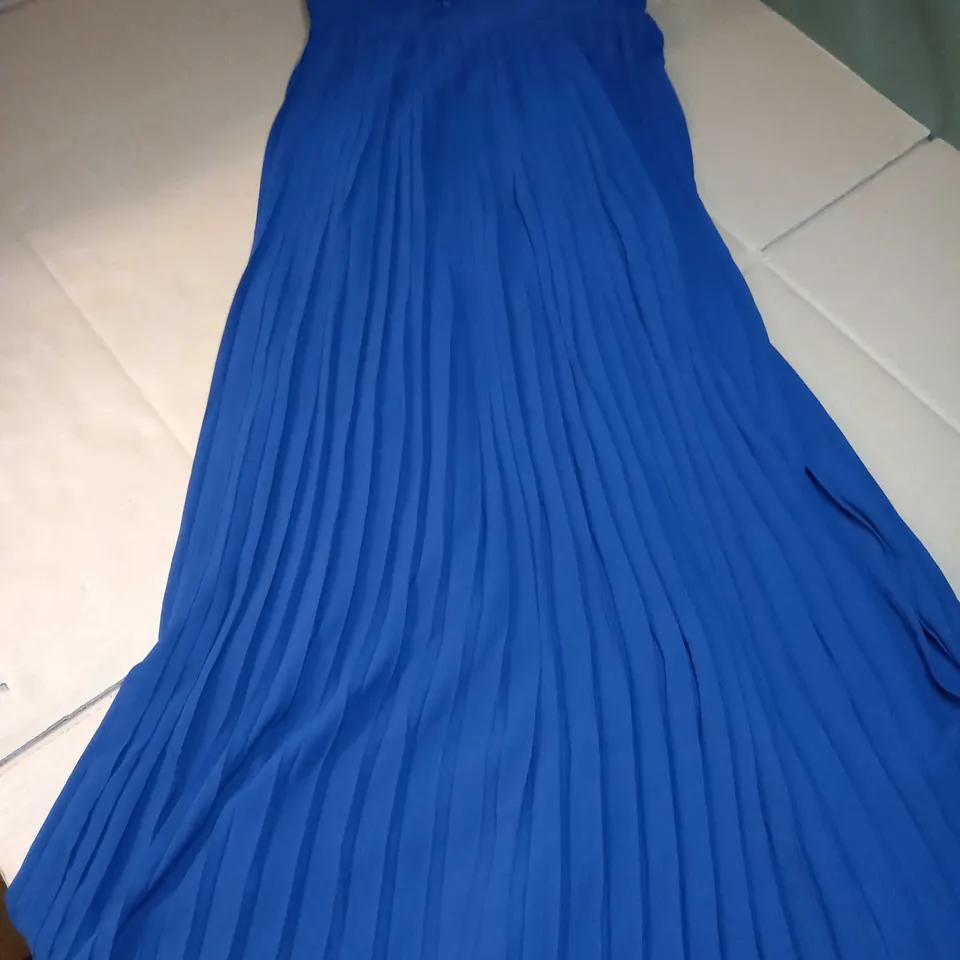 TFNC NAVY PLEATED OCCASION DRESS 