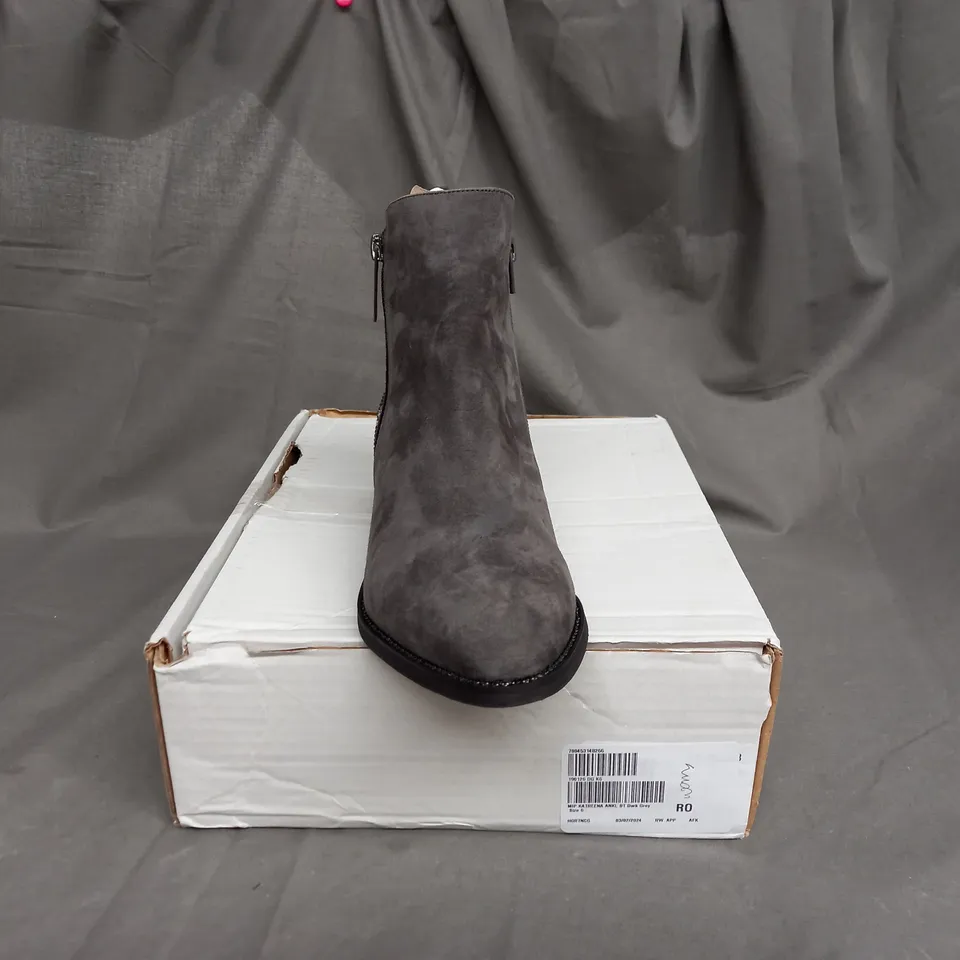 MODA IN PELLE KATREENA ANKLE BOOT IN DARK GREY SIZE 6
