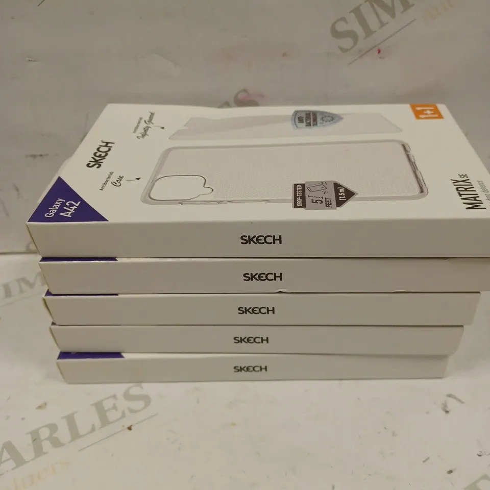 BOX OF 5 SKECH MATRIX SE SLIM DROP CASES - SAMSUNG GALAXY A42