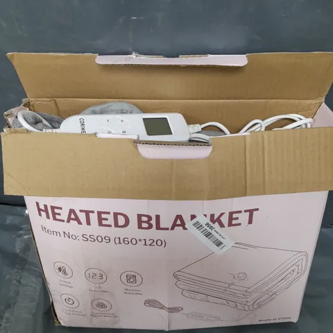 BOXED CORIWELL FLANNEL HEATED BLANKET 