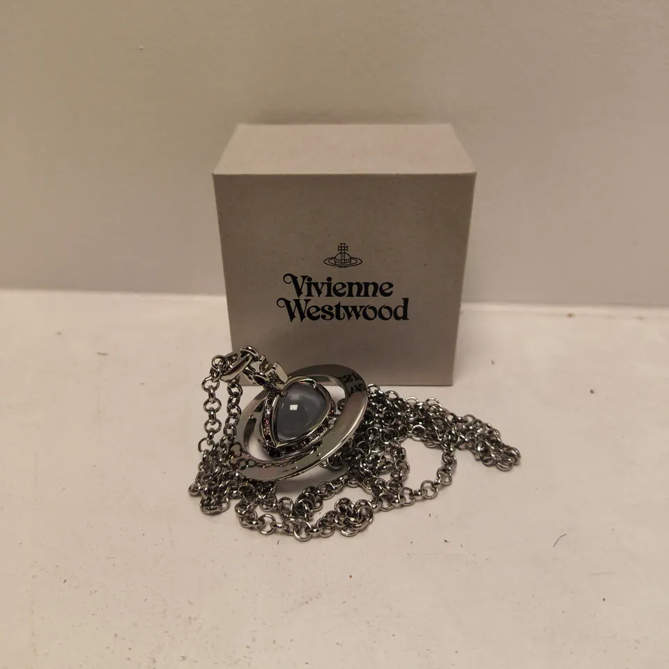 BOXED VIVIENNE WESTWOOD ORB PENDANT NECKLACE PAIRED