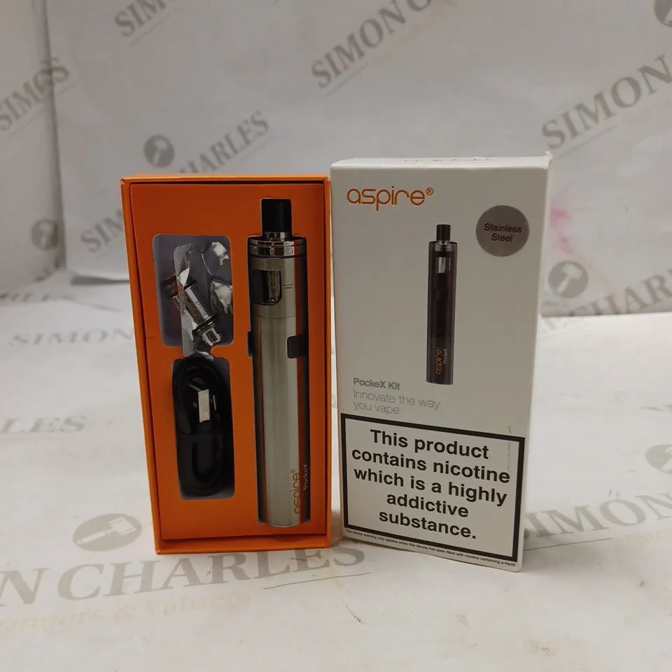 BOXED ASPIRE POCKEX KIT - STAINLESS STEEL.