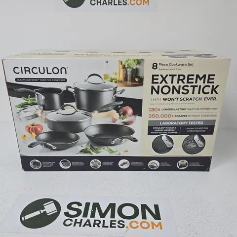 CIRCULON EXTREME NONSTICK 8-PIECE COOKWARE SET