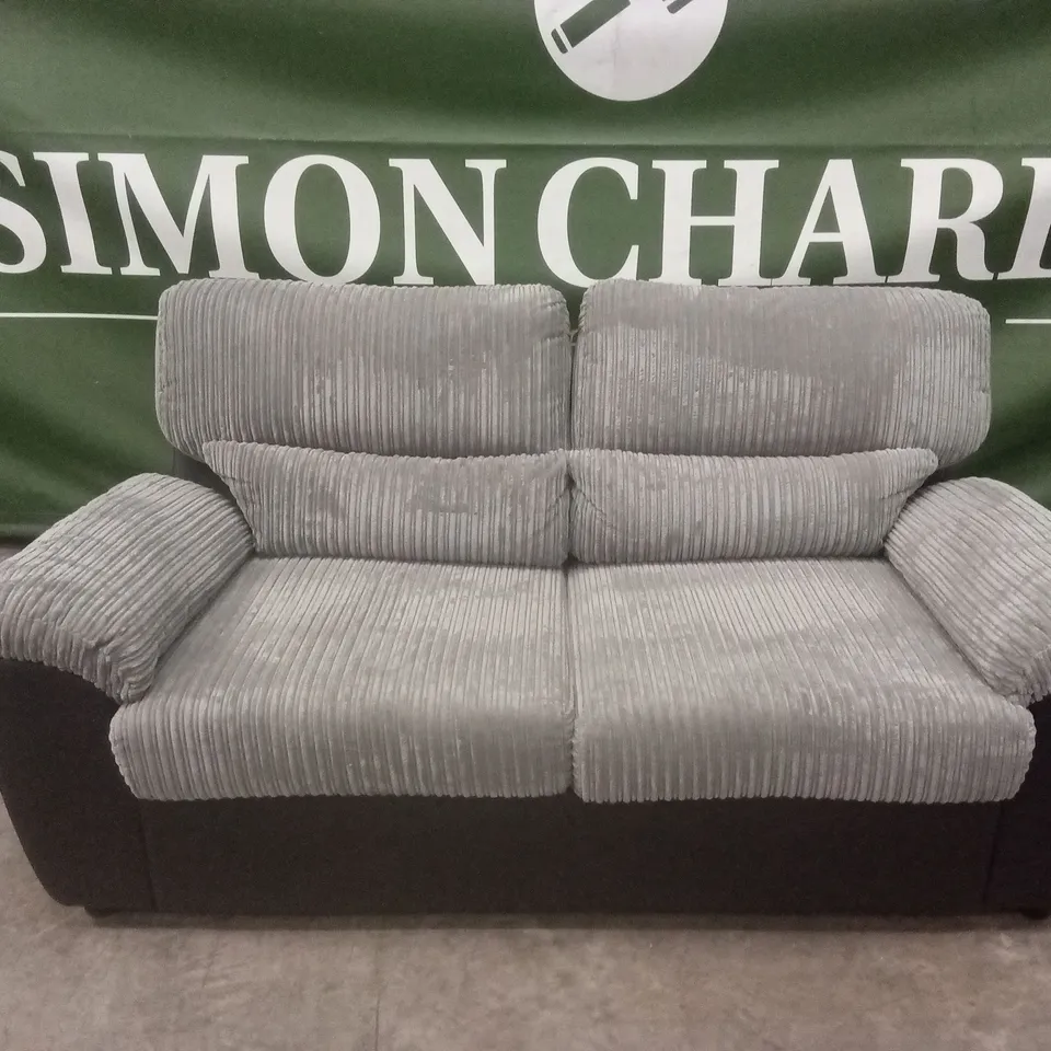 SIENNA FABRIC/FAUX LEATHER HIGH BACK SOFA BED RRP £1149