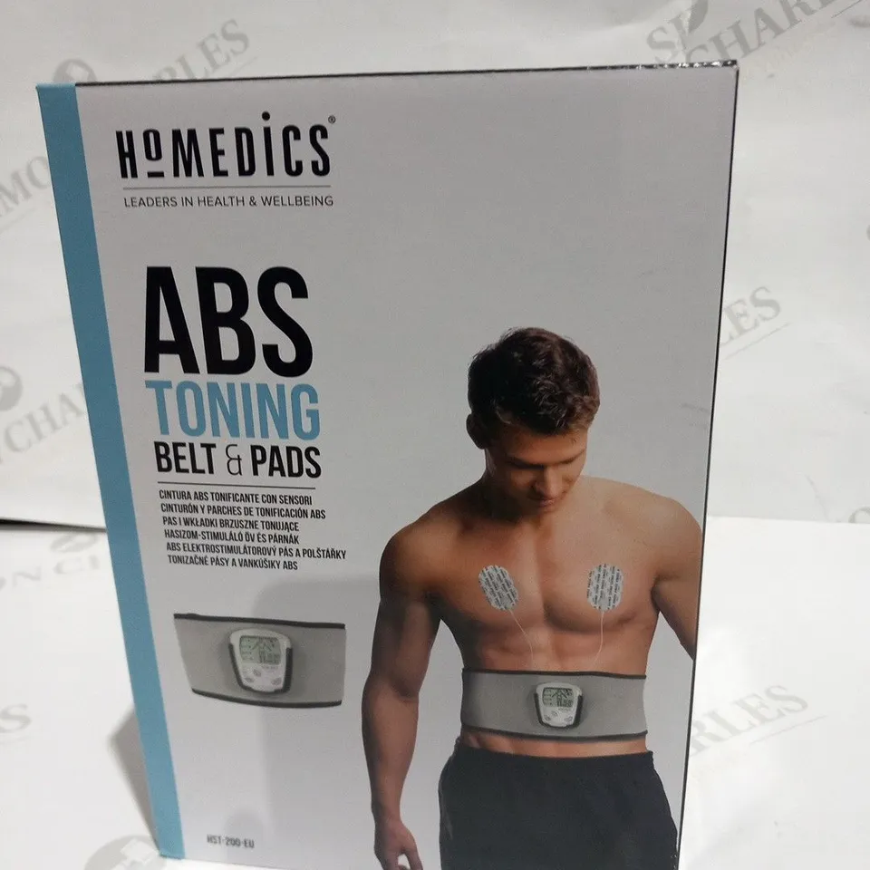 BOXED HOMEDICS ABS TONING BELT AND PADS HST-200-EU
