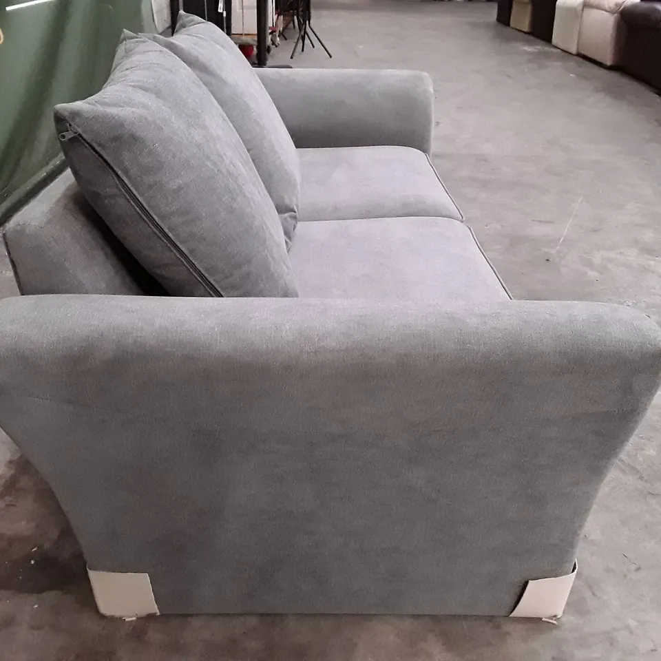 DESIGNER DURY 3 SEATER SOFA - DARK GREY FABRIC