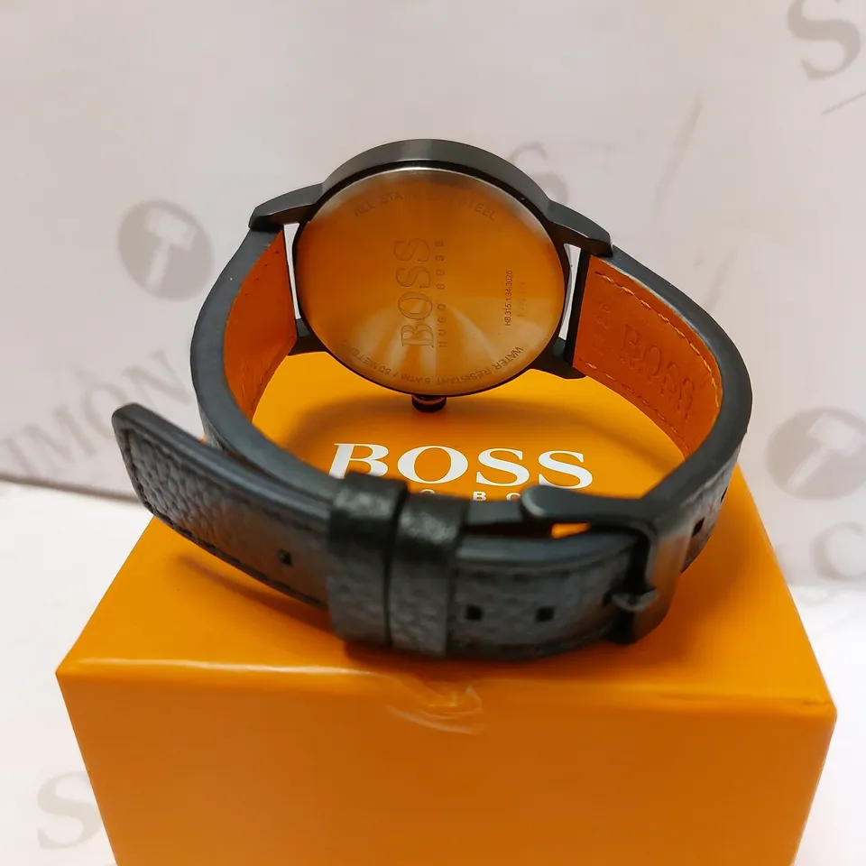 HUGO BOSS BLACK ANALOGUE QUARTZ MEN'S WATCH 