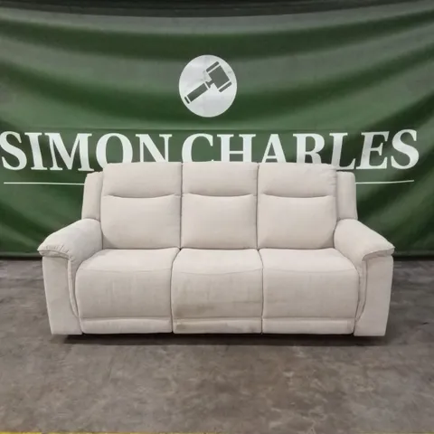 MIRO 3 SEATER MANUAL FABRIC RECLINER SOFA