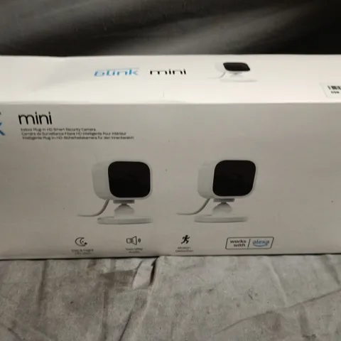 BOXED BLINK MINI DUO SECURITY CAMERA SET 
