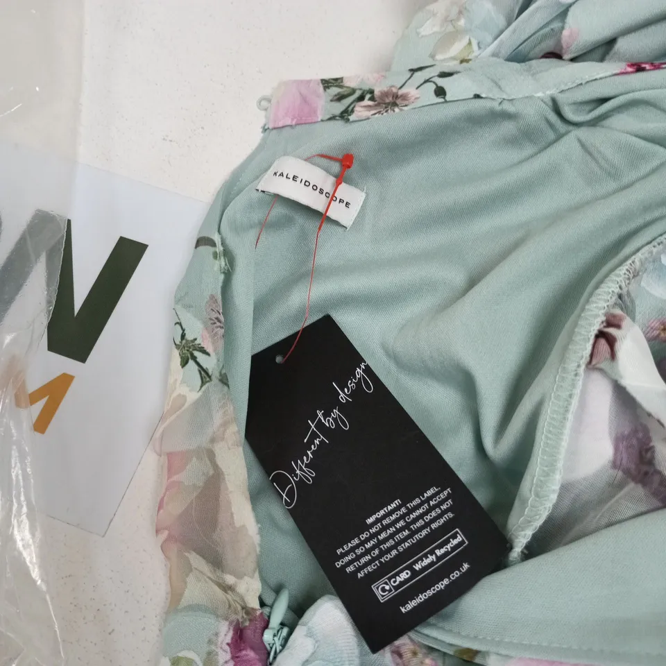 KALEIDOSCOPE FLORAL CIRCLE-PRINT DRESS – WOMEN'S MINT GREEN SIZE 16