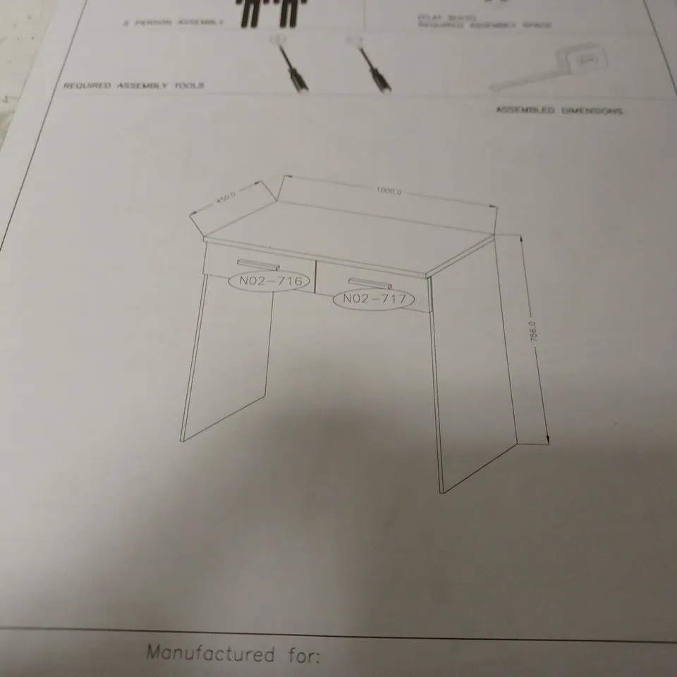 PRAGUE GLOSS DRESSING TABLE RRP £338