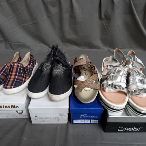 APPROXIMATELY 10 BOXED PAIR OF ASSORTED SHOES TO INCLUDE KELSI SANDALS IN SIZE 8