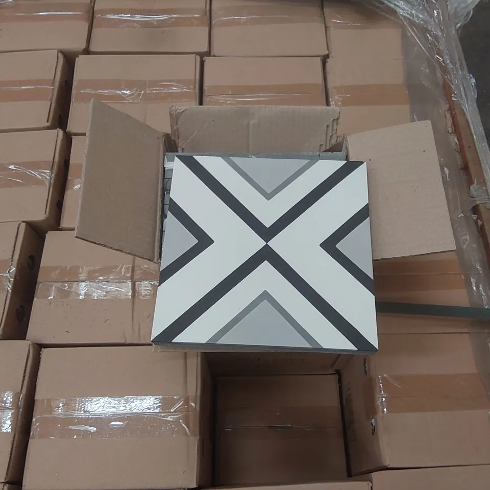 PALLET CONTAINING APPROXIMATELY 648x BRAND NEW ALEXA ENCAUSTIC TILES - 20 x 20cm