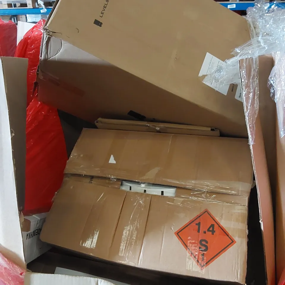 PALLET CONTAINING ASSORTED HOUSEHOLD PRODUCTS INCLUDING BOXED FURNITURE ETC