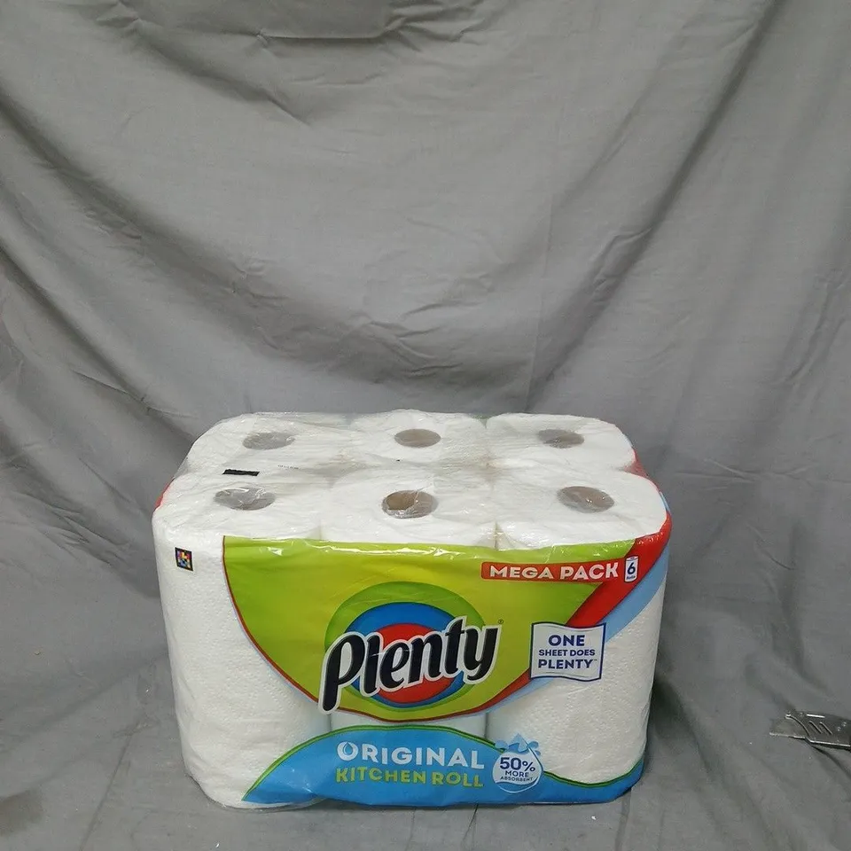 PLENTY KITCHEN ROLL ORIGINAL – MEGA PACK (6 ROLLS)