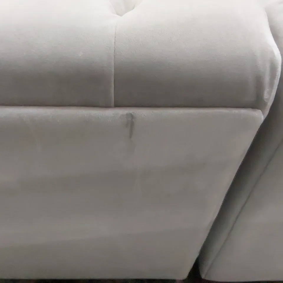 QUALITY DESIGNER FABRIC UPHOLSTERED CHESTERFIELD CORNER SOFA