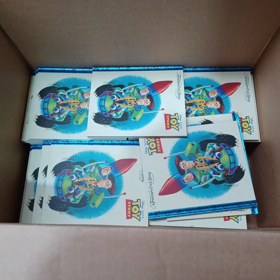 BOX TO CONTAIN APPROX. 40 X DISNEY TOY STORY, A TREASURE COVE STORY CHILDRENS BEDTIME BOOK