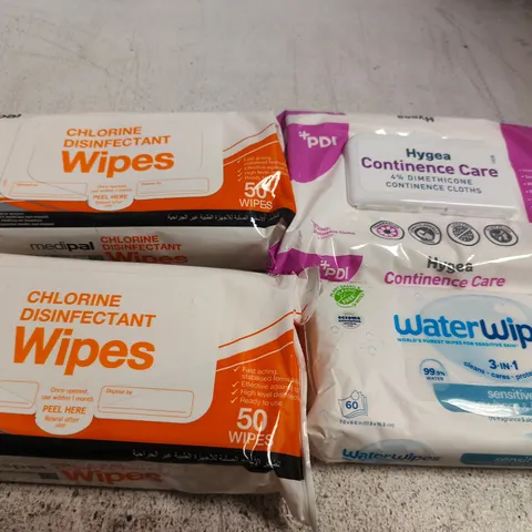 APPROX 10 ASSORTED PACKS OF WETWIPES