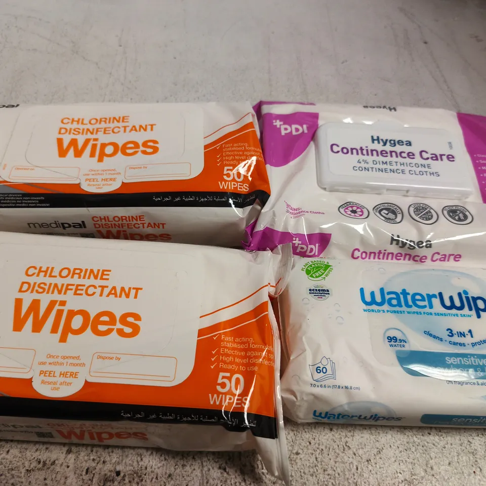 APPROX 10 ASSORTED PACKS OF WETWIPES