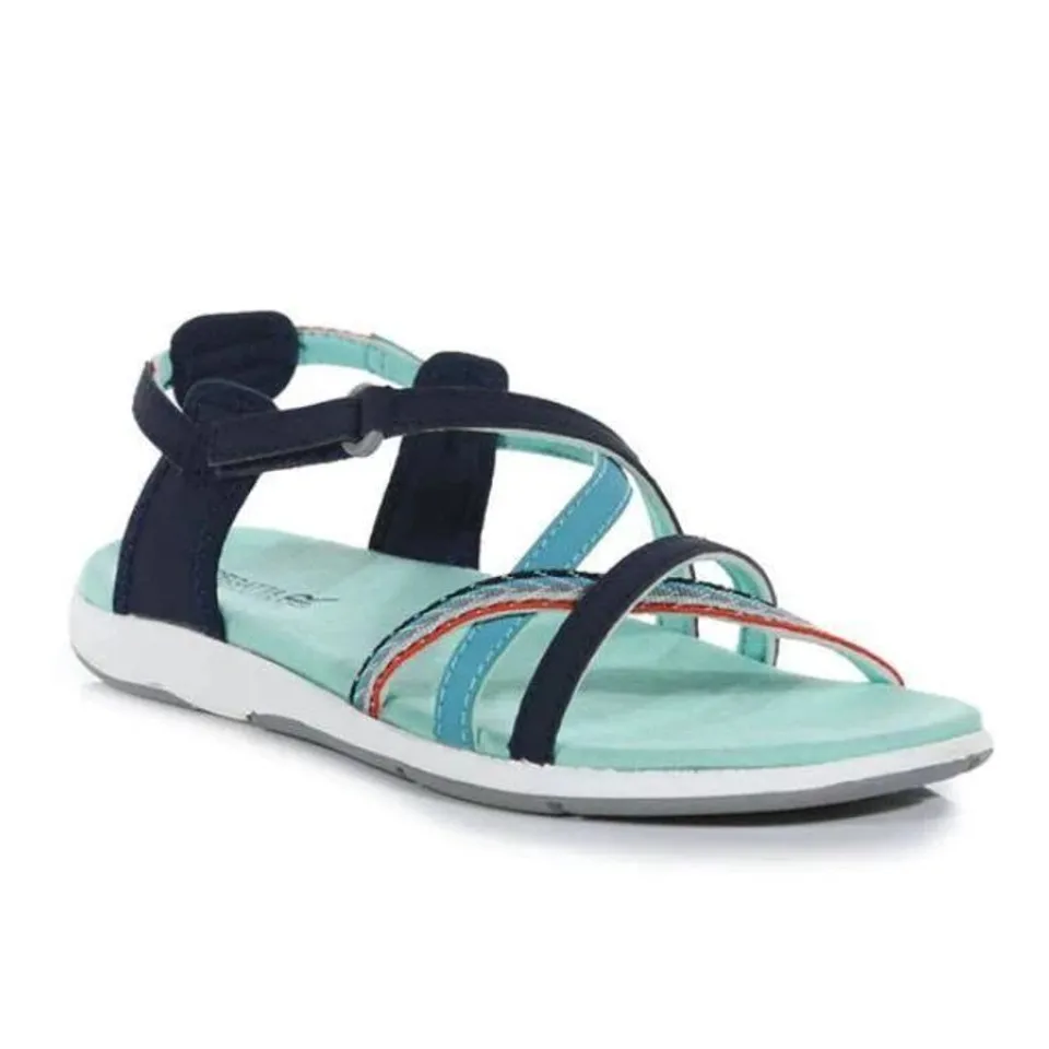 REGATTA 'LADY SANTA ROMA' SANDALS NAVY OCEAN WAVE SIZE 6