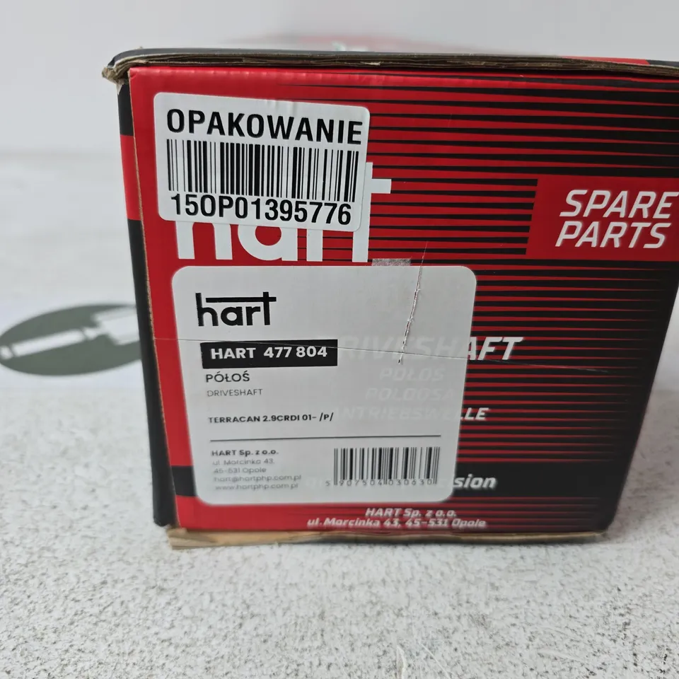 HART DRIVESHAFT BOXED
