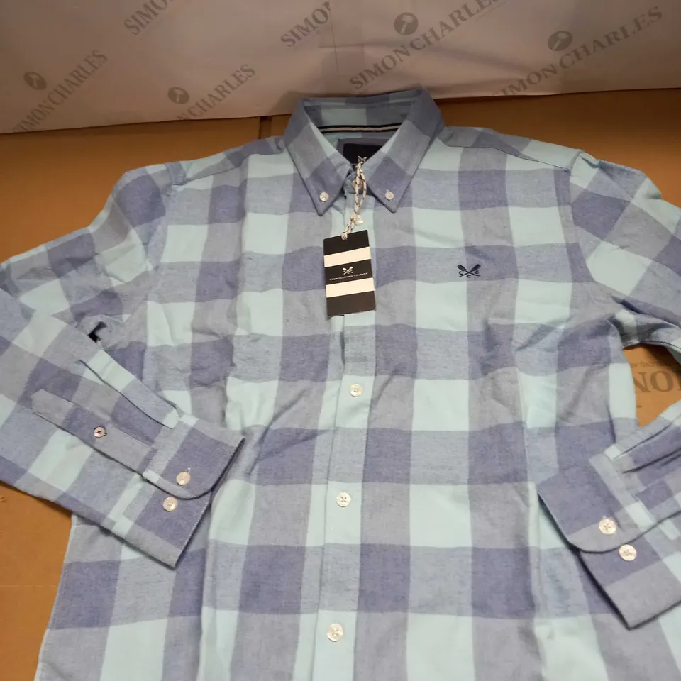 CREW CLOTHING COMPANY BUFFALO CHECK SHIRT SIZE L