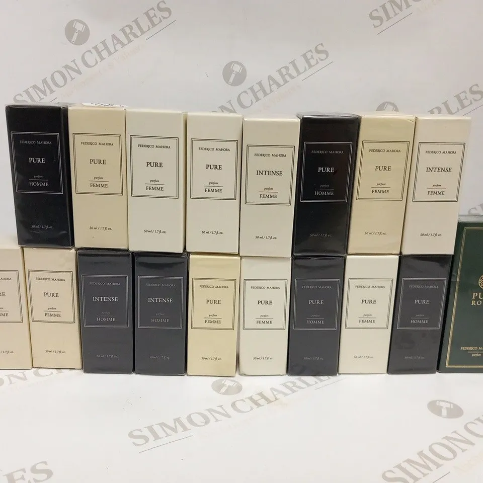 APPROXIMATELY 18 ASSORTED FEDERICO MAHORA FRAGRANCES 