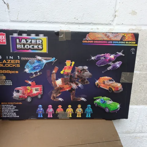 BLOCK TECH 6 IN 1 LAZER BLOCKS PLAY SET