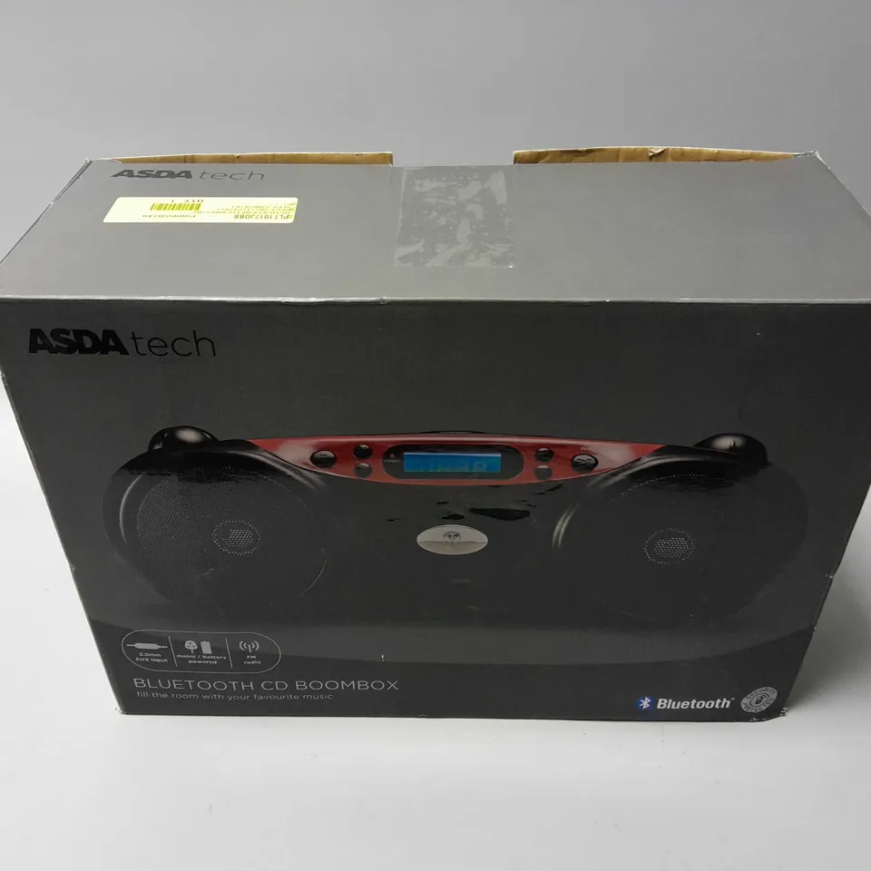 BOXED BLUETOOTH CD BOOMBOX
