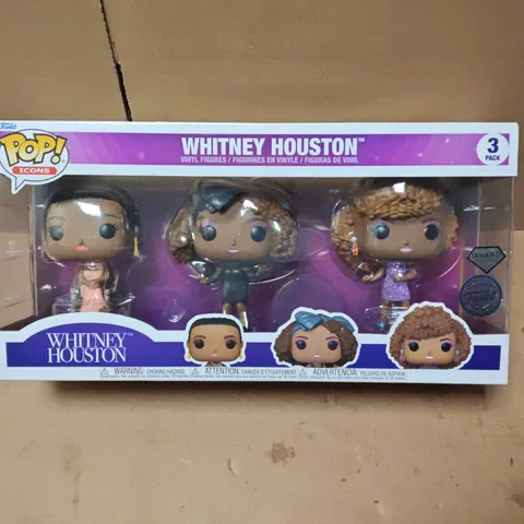 FUNKO POP! ICONS WHITNEY HOUSTON 3-PACK VINYL FIGURES