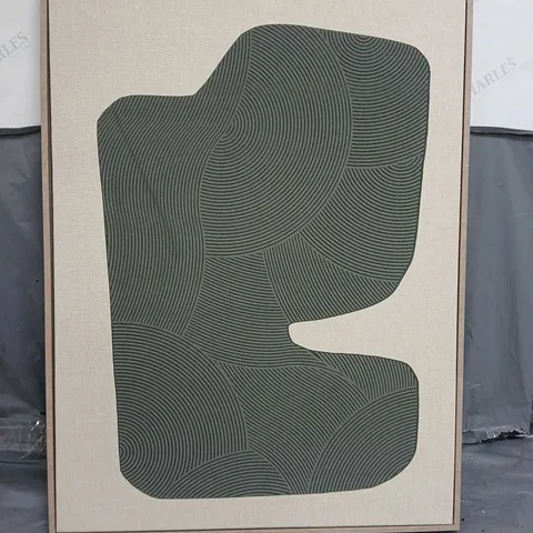BOXED GREY ABSTRACT CANVAS ART - COLLECTION ONLY