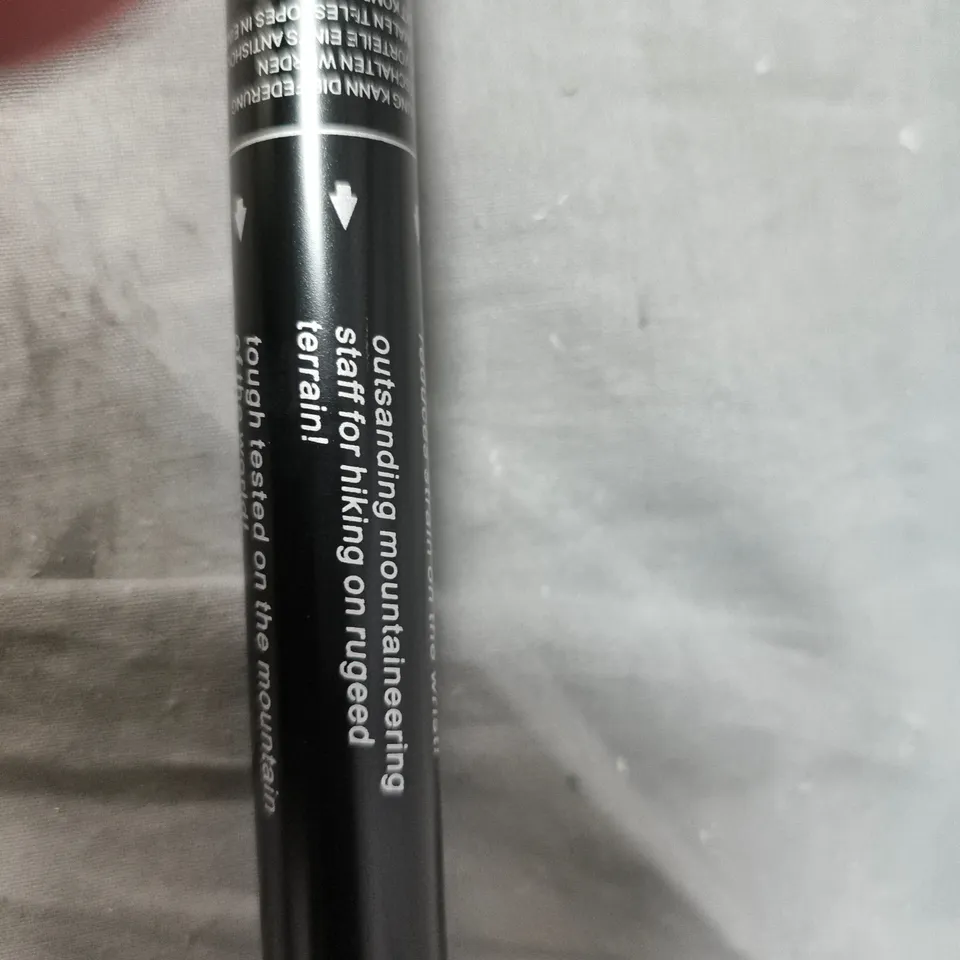 TREKKING POLE – BLACK ADJUSTABLE HIKING POLE WITH WRIST STRAP 