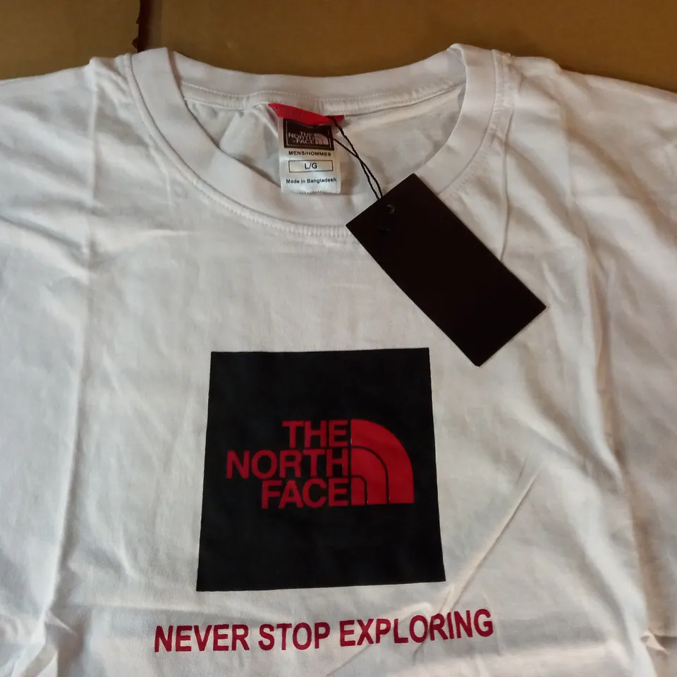 NORTH FACE WHITE T-SHIRT - L/G
