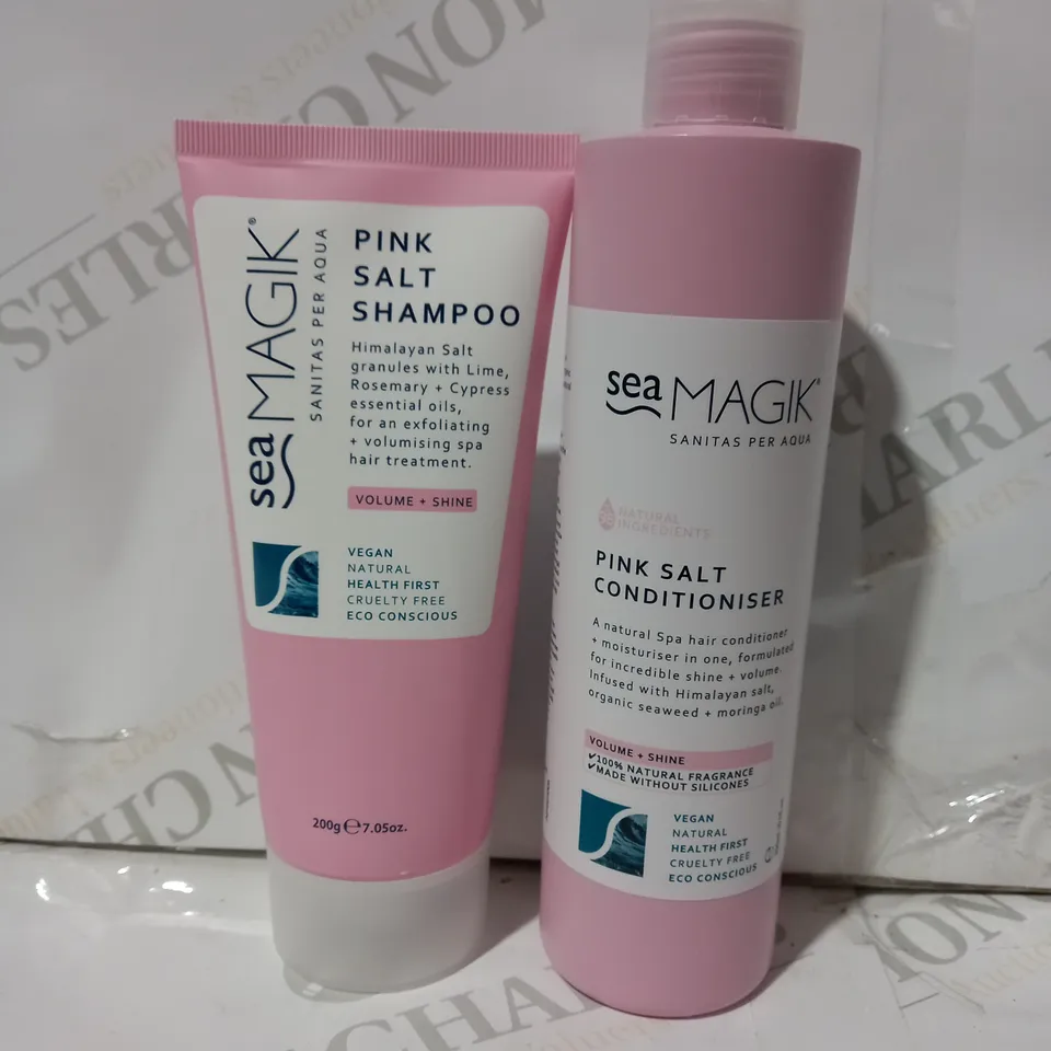 SEA MAGIK PINK SALT SHAMPOO & CONDITIONISER SET