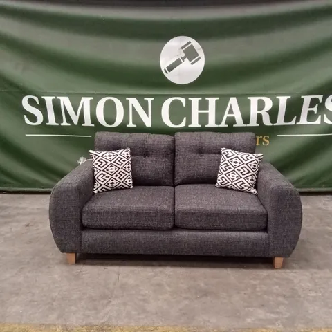 PRENT FABRIC 2 SEATER SOFA - GREY