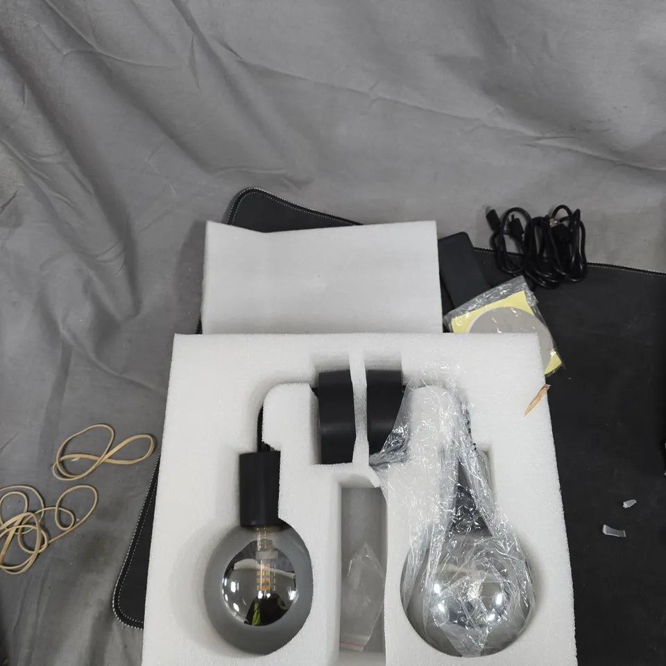 S-FIX DUAL GLOBE PENDANT LIGHT KIT WITH MOUNTING HARDWARE 