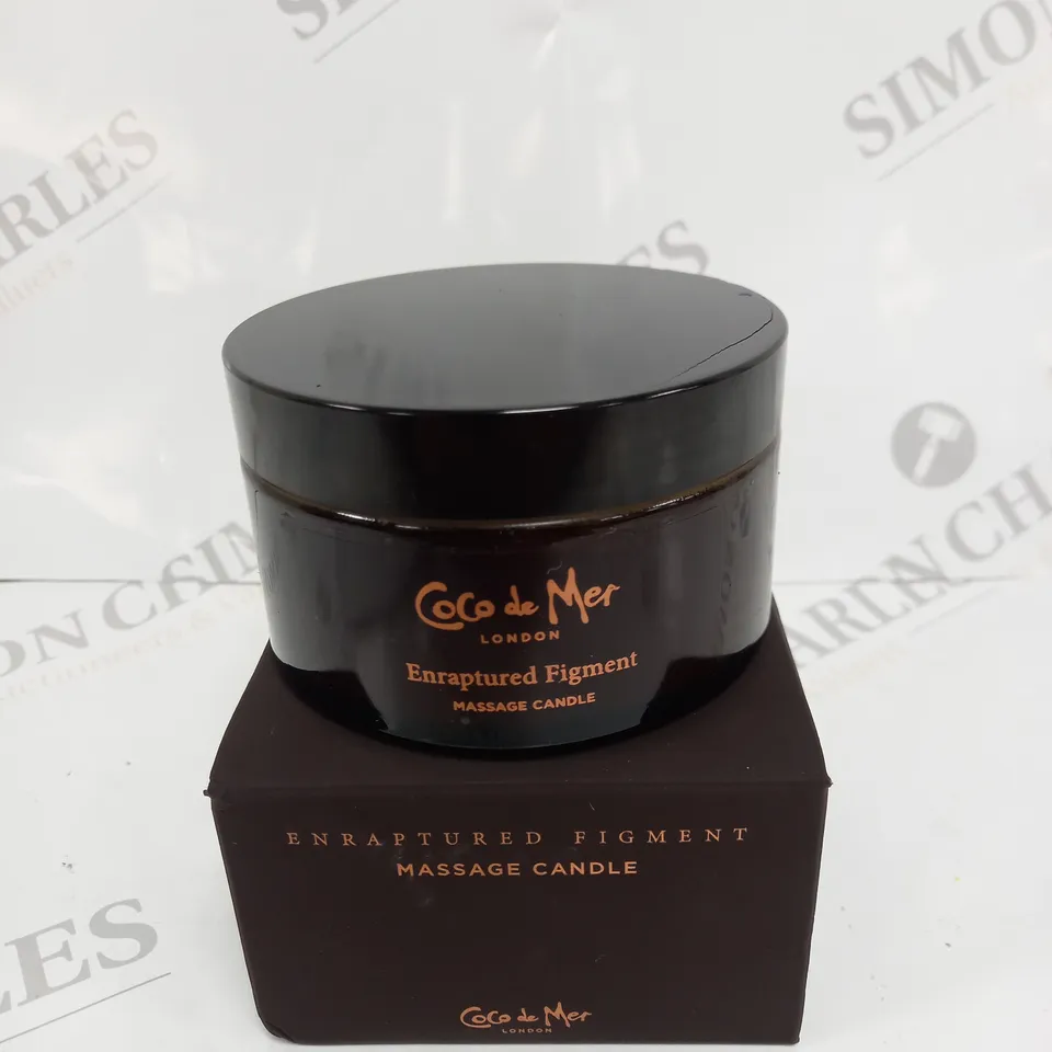 COCO DE MER LONDON - ENRAPTURED FIGMENT MASSAGE CANDLE 