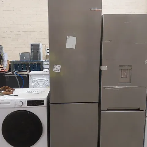 BOSCH FREESTANDING KGN392LAF FREESTANDING FRIDGE FREEZER - GREY 