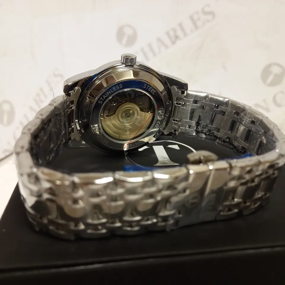TALIS CO SKELETON DIAL BRACELET STRAP WRISTWATCH RRP £550