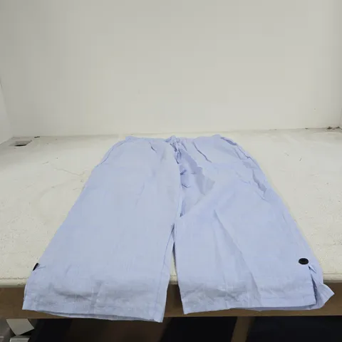 NAVY LINEN WIDE CULOTTE SIZE 10