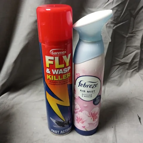 APPROXIMATELY 16 ASSORTED AEROSOLS TO INCLUDE FEBREZE AIR MIST, FLY & WASP KILLER - COLLECTION ONLY