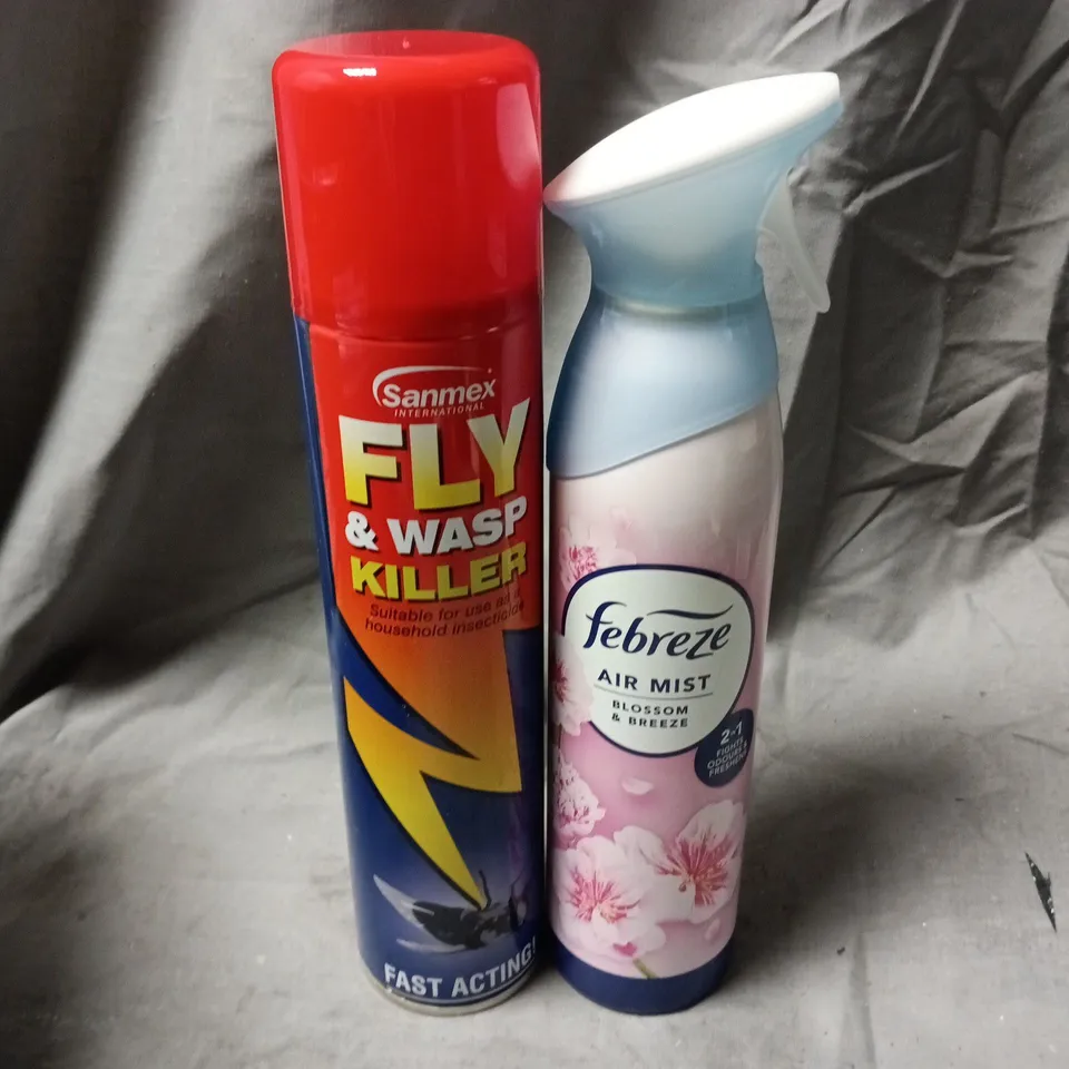 APPROXIMATELY 16 ASSORTED AEROSOLS TO INCLUDE FEBREZE AIR MIST, FLY & WASP KILLER - COLLECTION ONLY