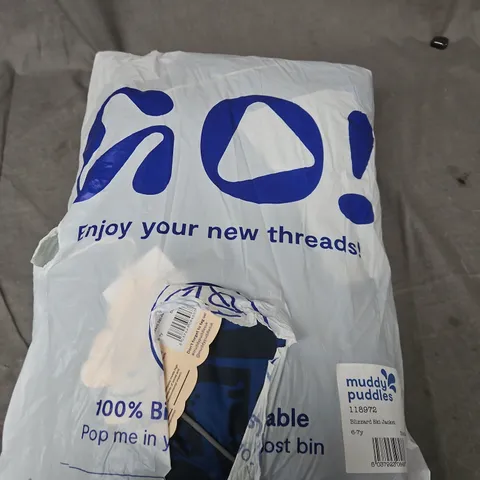 MUDDY PUDDLES BLIZZARD SKI JACKET, BLUE, 6-7Y