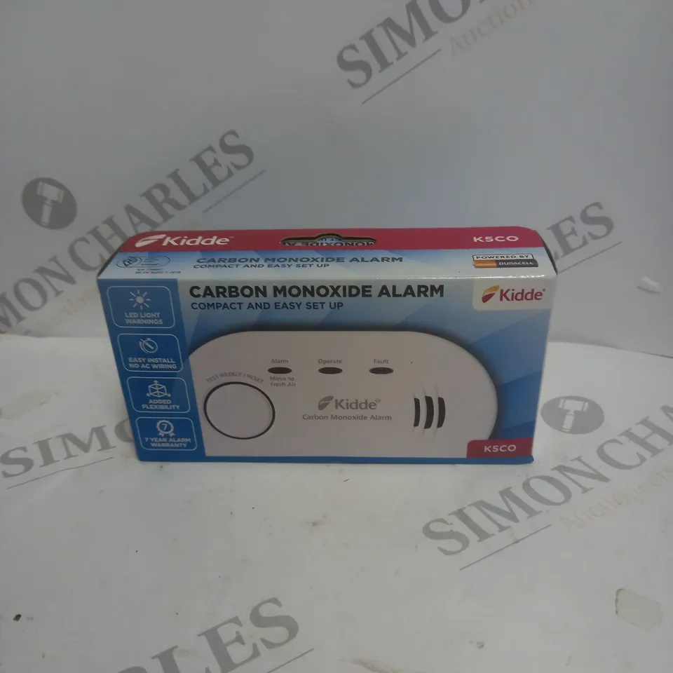 BOXED SEALED KIDDE CARBON MONOXIDE ALARM 