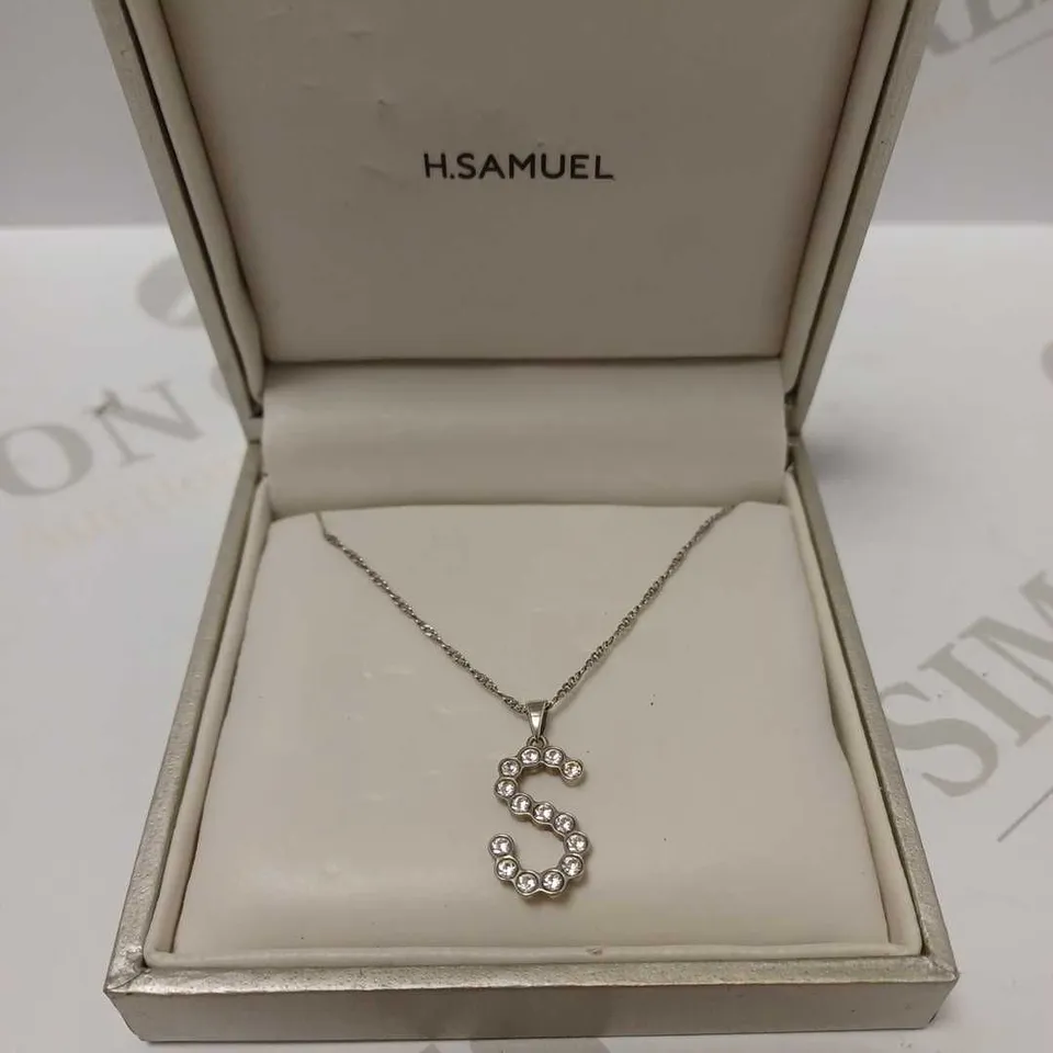 H.SAMUEL DIAMANTE 'S' INITIAL NECKLACE
