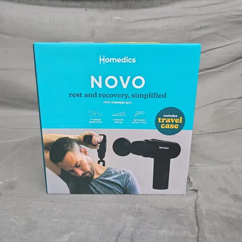 BOXED HOMEDICS NOVO MINI MASSAGE GUN 