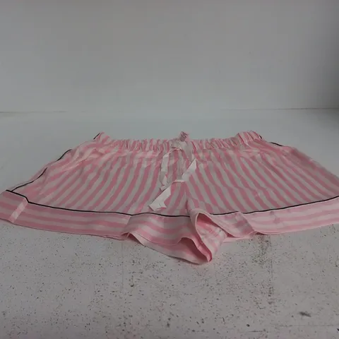 VICTORIA'S SECRET PINK STRIPE PYJAMA SET LARGE