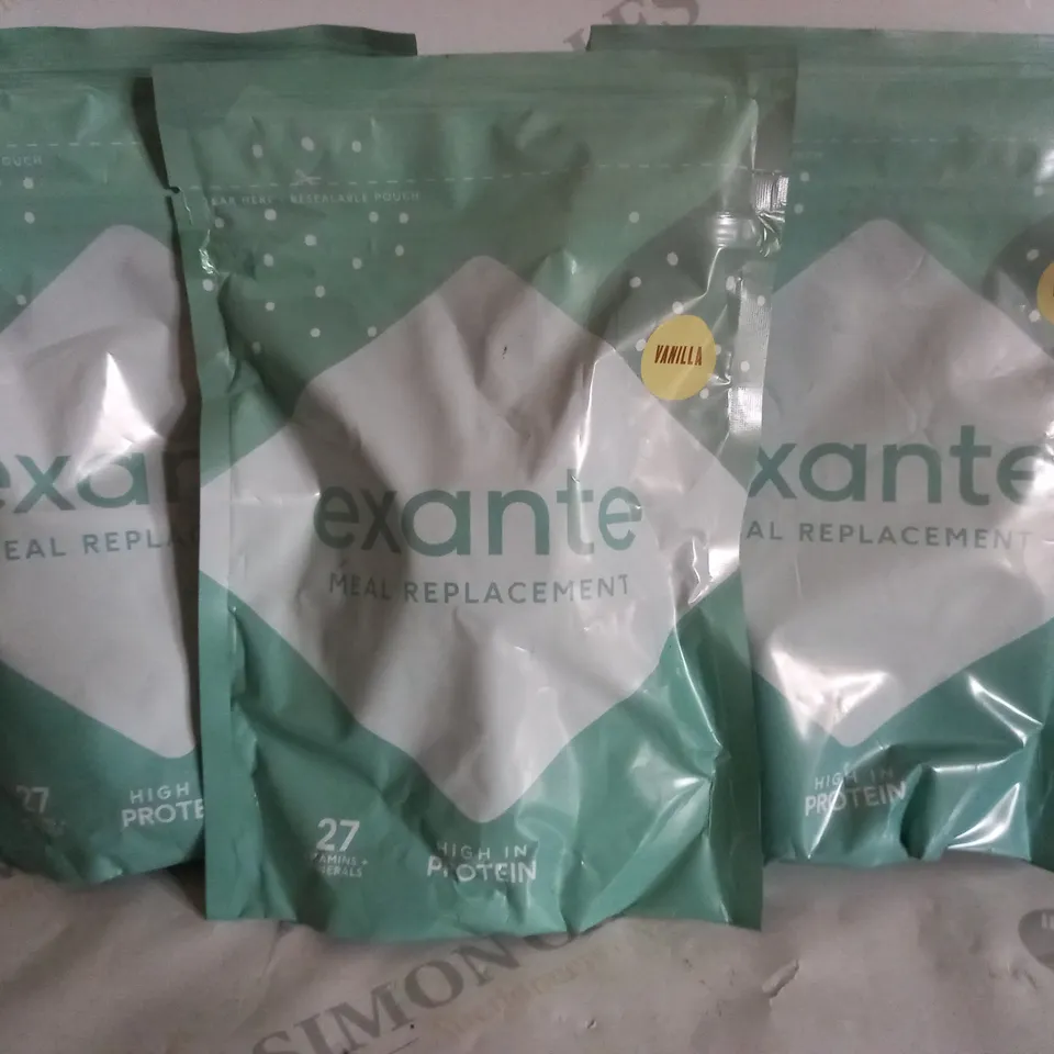 BOX OF APPROX 8 X 357G EXANTE MEAL REPLACEMENT SHAKE - VANILLA