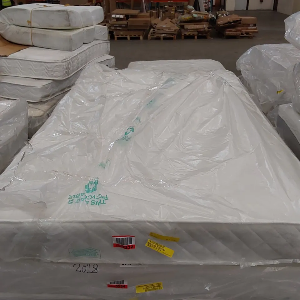 QUALITY BAGGED QUILTO 4' SMALL DOUBLE MEMORY SPRUNG OPEN COIL MATTRESS